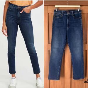 NEW MOTHER The Swooner Rascal Ankle Straight Leg Jeans in Hot Springs Women’s 30